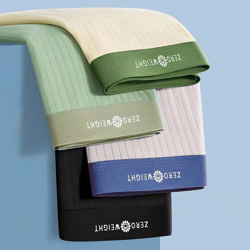 4Pcs Boxer Shorts männer Unterwäsche Sexy Höschen Baumwolle Boxer Gestreiften Unterhose Männlichen Shorts U Konvexen Dessous Plus Größe 2XL-6XL