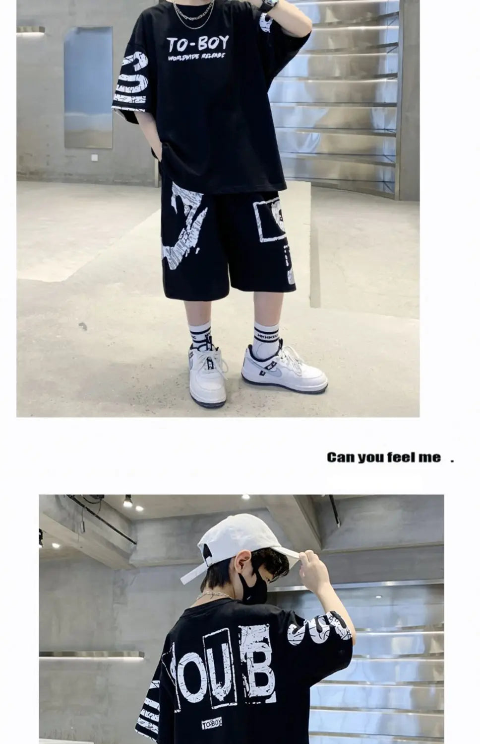 Boys Summer Trendy Casual Sports 2pcs T-shirts+Pants Suits 3-14 Years Teenage Boys Hip Hop Style Fashion Outfits Clothes Sets.