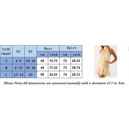 Frauen Sexy Halter Rüschen Mini Kleid Lace Up Backless Strand Party Kleider 2025, Sommer Mode Urlaub Dame Cocktail Vestidos.