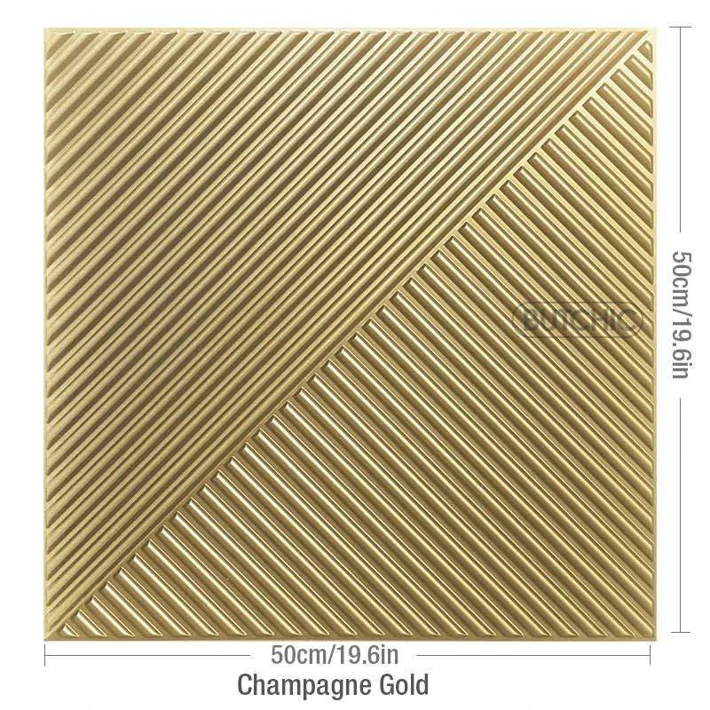 4pcs/ 50x50cm 3D Wall Panels Indoor Wall Decoration for Living Room Bedroom Hotel Office Mural Tile-Panel-Mold 3D Wall Sticker