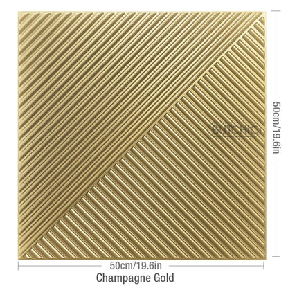 4pcs/ 50x50cm 3D Wall Panels Indoor Wall Decoration for Living Room Bedroom Hotel Office Mural Tile-Panel-Mold 3D Wall Sticker