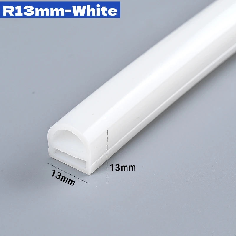 4/6/8/10mm Narrow LED Neon Silicone Tube Rope Lamp Recessed DC12V Flexible Waterproof Diffuser Cabinet Closet Ribbon Strip Light