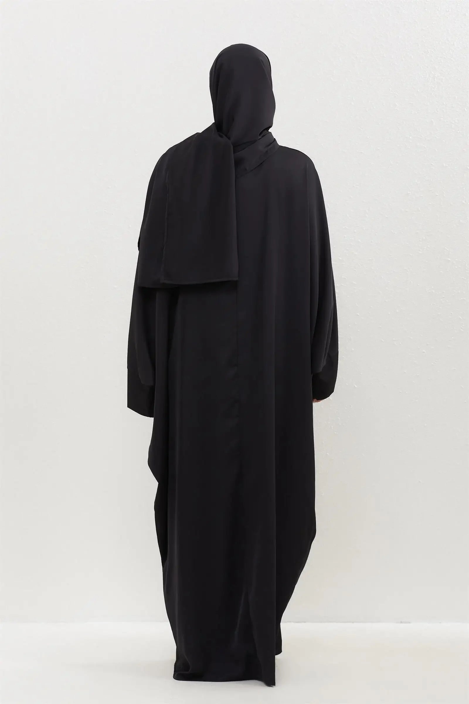 Two Pcs Muslim Abaya Women Jilbab Islamic With Hijab Clothing Dubai Saudi Robe Turkish Modesty Prayer Dresses Kaftans.