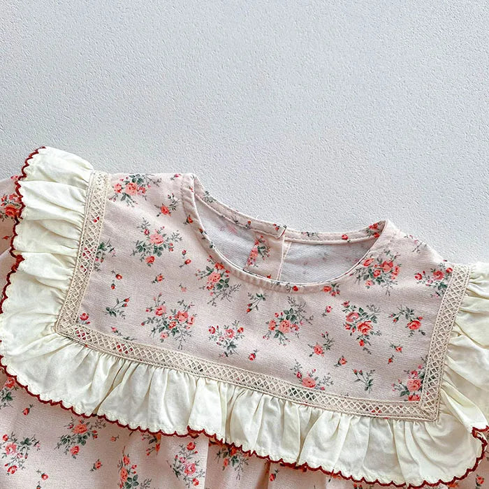 Herbst Frühling Infant Baby Mädchen Bodys + Hut Baumwolle Langarm Blumen Druck Neugeborenen Baby Mädchen Overall Baby Mädchen Kleidung.