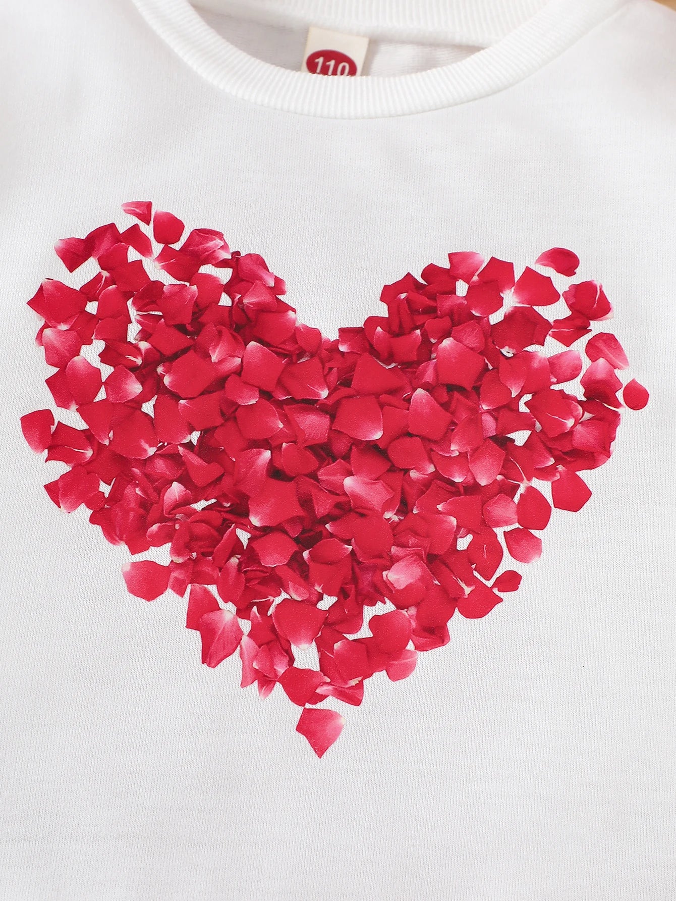 Spring 3-10y Kids Girls Clothes Heart Printing Tops Pleated Skirt 2pcs Sets Children's Outdoor Daily Wear Valentine's Day Gift.