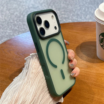 Matte Magsafe Case For iPhone 17 Air 17Pro 17Pro Max Translucent Wireless Charge Magnetic Hard Cover for iphone 16Pro 16Pro Max.