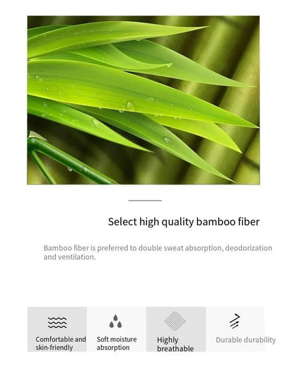 10 Pair Men's Bamboo Socks Anti-bacterial And Anti-odour Soft Business Socks Wearable And Breathable Casual Socks For Men.