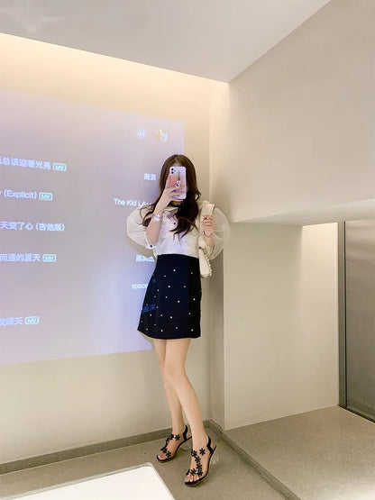 Women;s Sandals Pvc Crystal Flower Shoes for Women Decoration Chunky Heel Sandals Ladies Back Strap Fashion Shoes Female2024