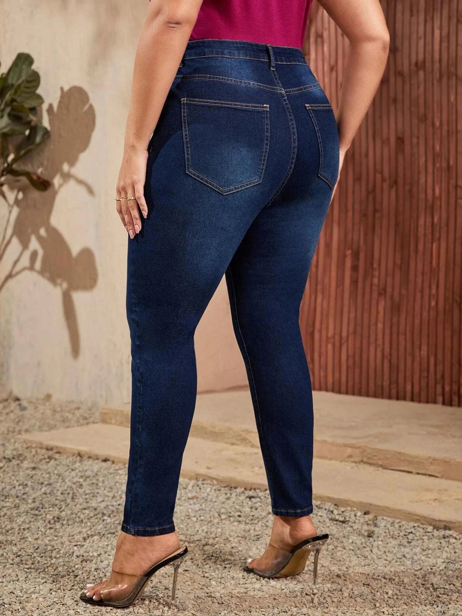 Plus Size Skinny Jeans for Women Full Length High Waist Women Jeans Stretchy Pencil Curve Women Jeans 200kgs Mom Jeans for Women.