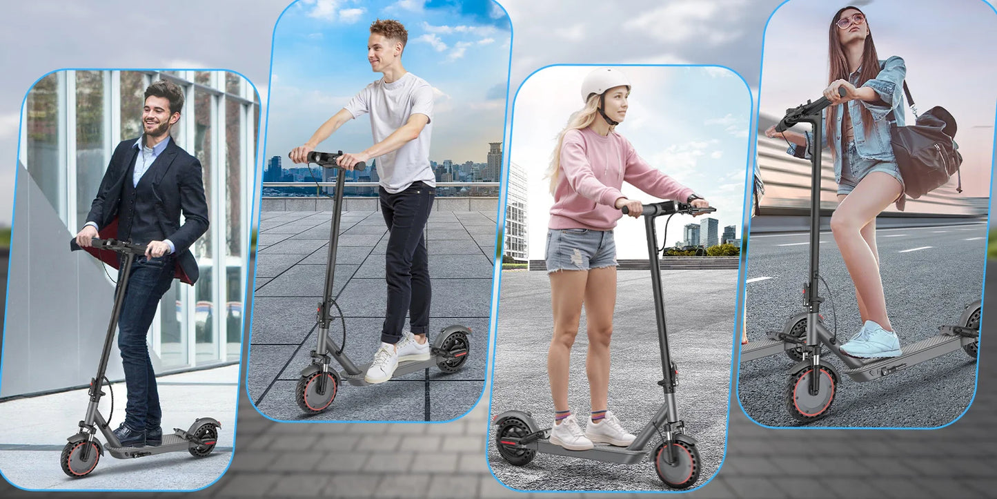 ATSANT LP10 Electric Scooter 500W Powerful Motor 42V10.5Ah 35KM/H 35KM Long Range 10Inch Tyre with APP Shock Absorbing EScooter.