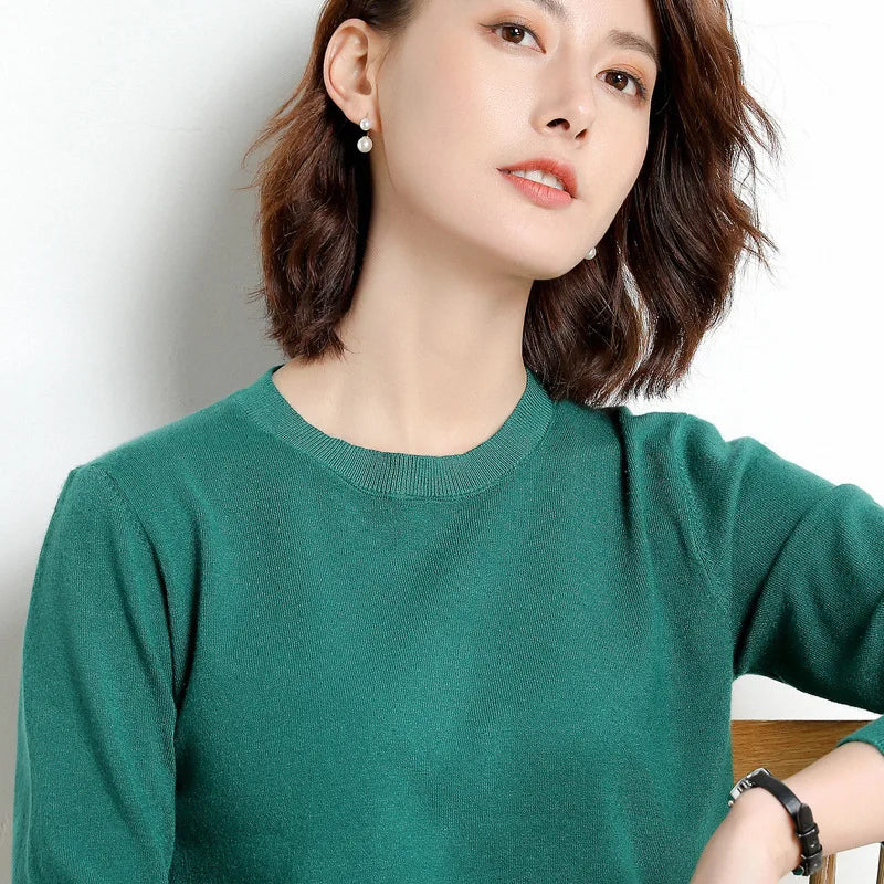 22 farben Herbst und Winter Kaschmir Pullover Frauen Pullover Oansatz Pull Femme Lange Hülse Frauen Casual Lose Pullover Pullover