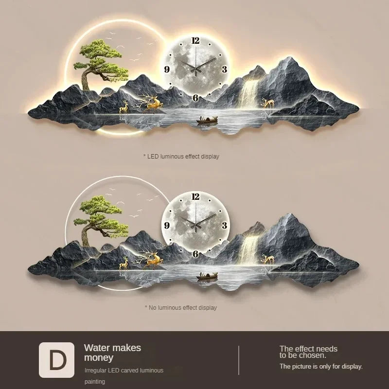 2025 Design Luxus Wanduhren Wohnzimmer Led Ästhetische Minimalistische Wand Uhr Stille Mode Nordic Horloge Murale Home Decorat