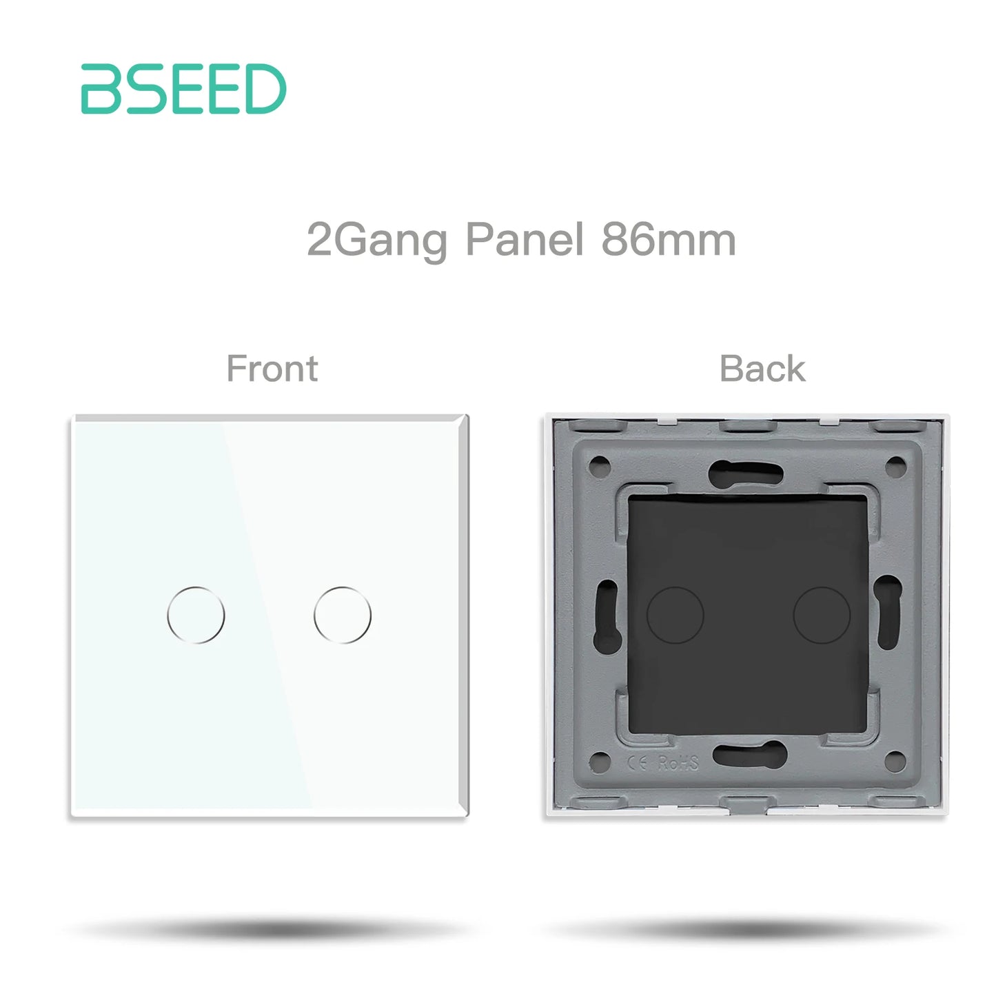 BSEED Wifi 1/2/3Gang Touch Smart Switches Funktion Teile Tuya Smart Leben App Kompatibel EU Buchse glas Front Panels Ersatzteile.
