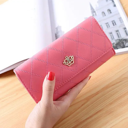 Fashion Zipper Wallets Womens Long Purses Handbags Coin Purse Cards Holder PU Leather Billfold Wallet.