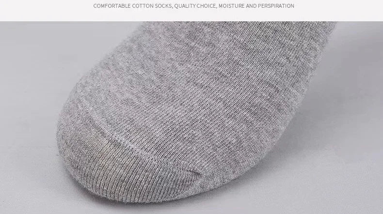 20Pcs/Lot Men's Pure Cotton Socks Plus Size Solid Color Casual Office Business Long Socks Breathable Soft Men's Socks EU39-48.