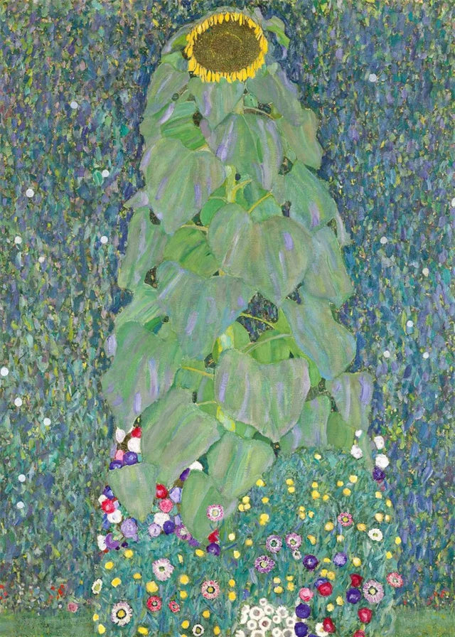 Gustav Klimt Flower Garden Sunflowers Church Canvas Oil Painting Abstract Plants Flowers Wall Art Poster Nordic Home Decor Mural