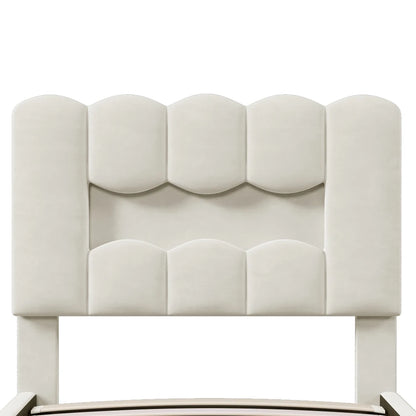 Modernes Polsterbett, 90 x 200 cm, ohne Matratze, LED-Beleuchtung, mit hydraulischem Gerät, verstellbarer Kopfteil, Samt, Grau