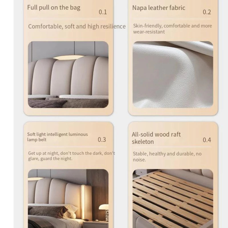 200 x 220 cm Rahmen-Kopfteil, Hochzeitsbett, Hauptschlafzimmer, Kingsize-Doppelbett, 3 Schubladen, Aufbewahrung, luxuriöse Schlafzimmermöbel in voller Größe