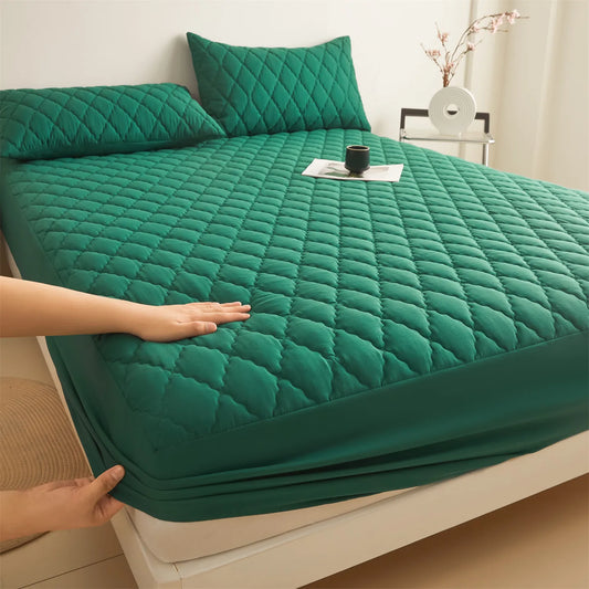 Waterproof Mattress Cover Thickened Padding Comfortable Fabric Bed Cover Bed Linen Bed Sheets Set Mattress Protector for Home.