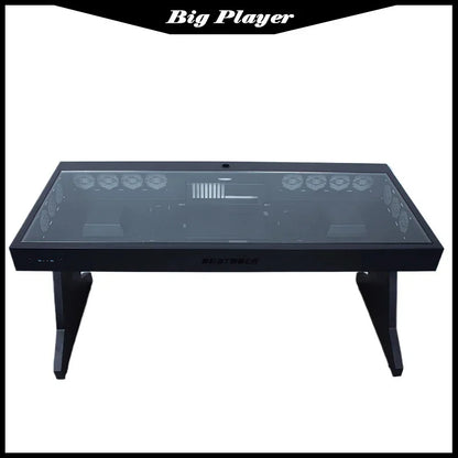 Computergehäuse für große Spieler, All-in-One-Tisch, hochwertiger Desktop, vollständig transparent, großes Gehäuse, cooler wassergekühlter Sci-Fi-Spieltisch