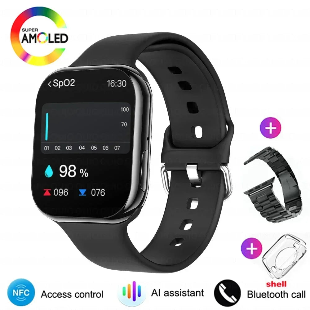 2025 New Original For Apple Watch Series 10 Women SmartWatch GPS Track Bluetooth Call NFC IP68 Waterproof Compass Men SmartWatch