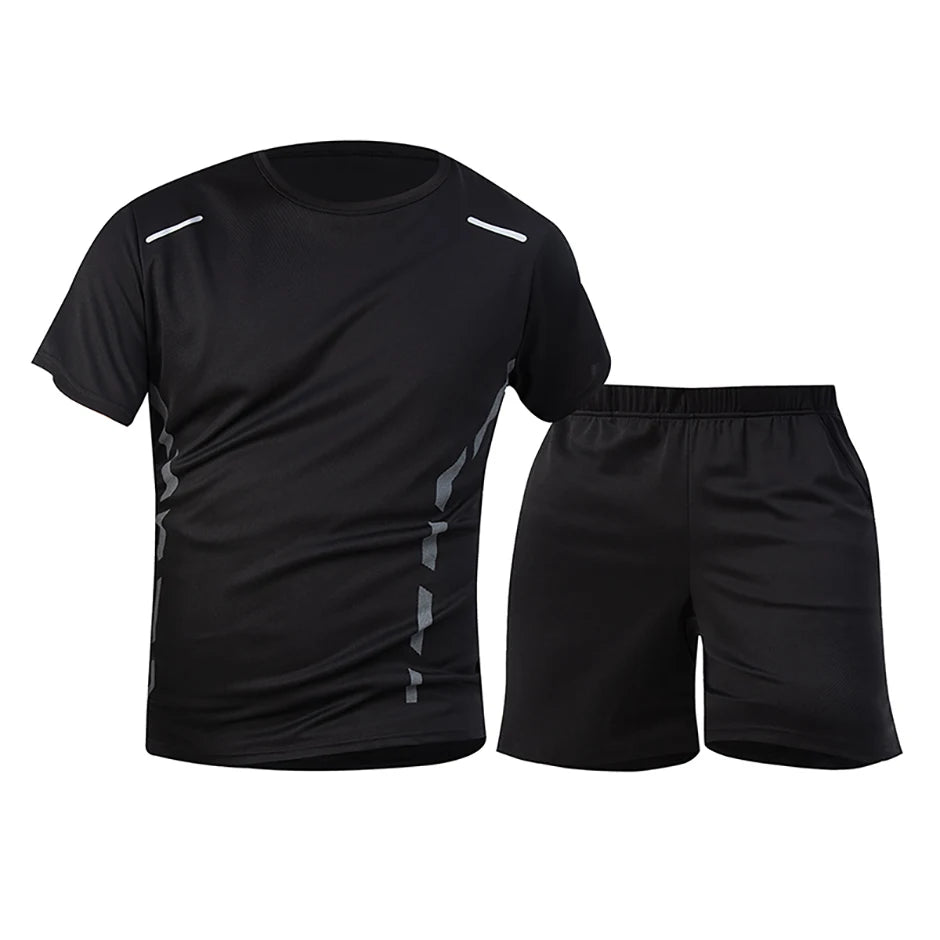 1/2/4 Piece Men's Quick Drying Sports Suit Casual Breathable Short Sleeved T-shirt Pocket Versatile Shorts For Teenagers To Wear