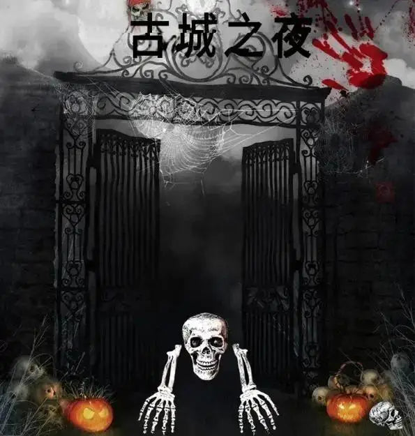 Gartendekoration Urlaub Schädel Knochen Requisiten Boden brechen Horror Halloween Dekoration Schädel Party Zubehör Geschenk Dekoration.