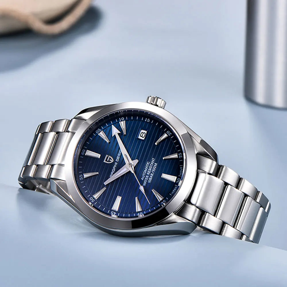 PAGANI DESIGN New Men Gift Watch Sapphire Glass 40mm Mechanical Wristwatch Stainless Steel 100M Waterproof Automatic Watches Men.