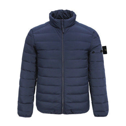 Compass Patch Italian Luxury Style 3 labels Men's 90% Duck Down Jacket Ultra Stand Collar Lightweight Jackets Men Outerwear Coat.