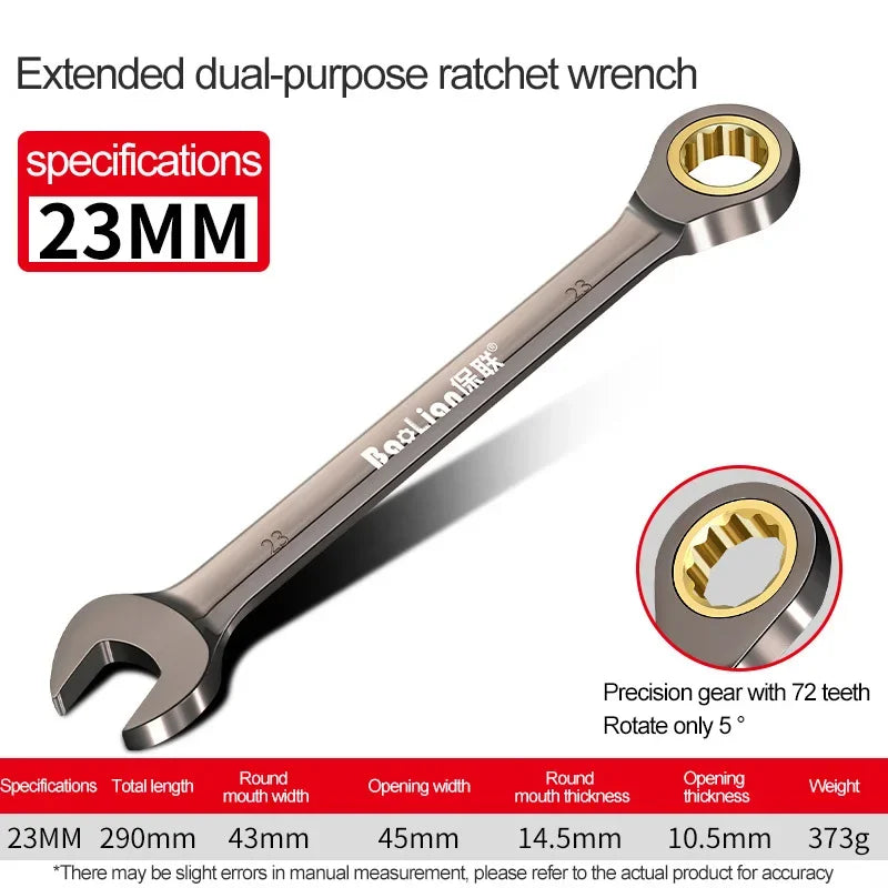 6–32 mm Universal-Torx-Schraubenschlüssel, einstellbares Drehmoment, 72-Zahn-Ratschenschlüssel für Fahrrad, Motorrad, Auto, Reparaturwerkzeuge, mechanisches Werkzeug