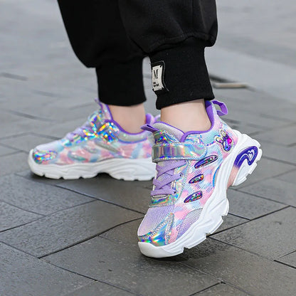 Cute Girls Shoes Children Platform Sneaker 2025 New Autumn Kids School Casual Tenis Shoes Daily Girls Sneaker 4 To 12 Years.