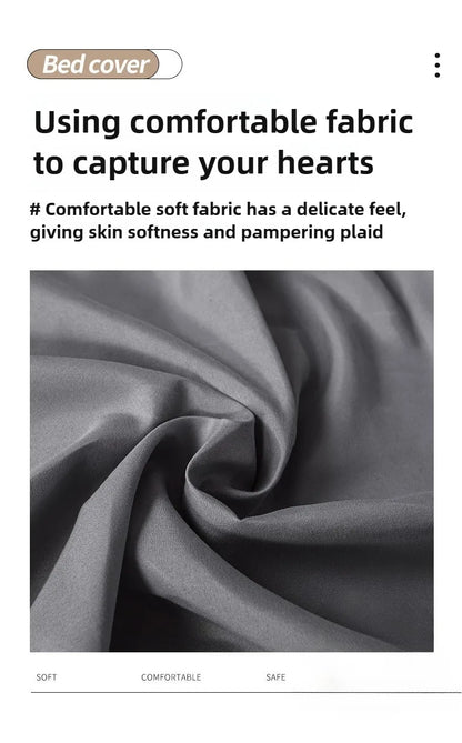 1Pc Fitted Bed Sheet With Elastic Band Solid Color Anti-slip Adjustable Mattress Cover for Single Double (No Pillowcase）