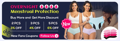 Moonful Women's Menstrual Panties High Waist Leak Proof 4 Layer Breathable Lace Period Underwear Girls Absorbent Brief.