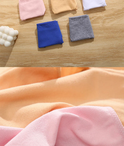 FINETOO 5PCS/Set M-XXL Panties Women Cotton Lingerie Woman Underwear Sexy Femme Underwear Girls Underpant Panty 7 Solid Colors.