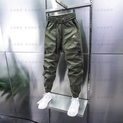 Multi-Pocket Cargo Hosen Einfarbig Casual Harem Bleistift Hosen Outdoor Jogging Jogginghose Luxus Marke männer Kleidung.
