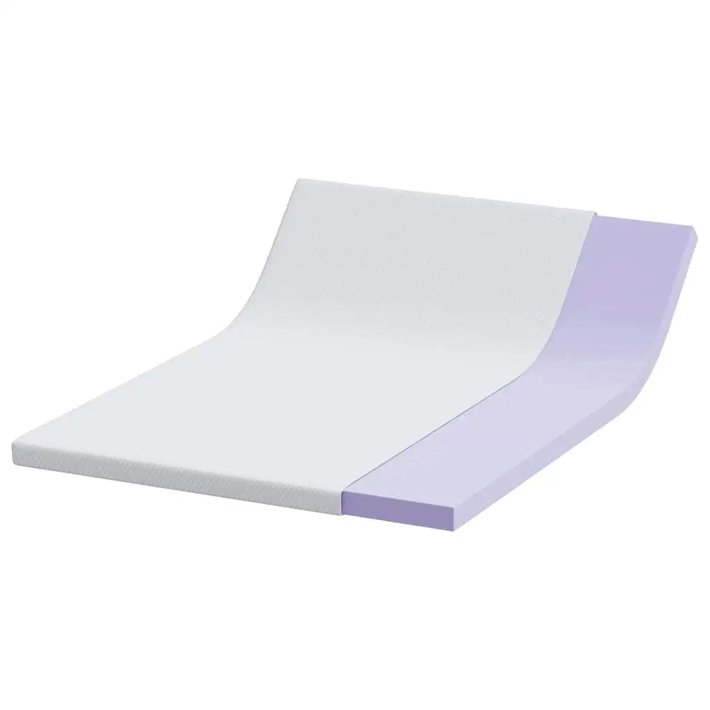 Cozy White Mattress Pad 140x190cm Soft Polyester Jacquard Fabric Bedding Protector.