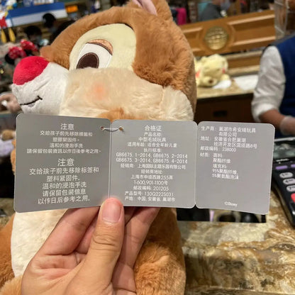 30/60cm Disney Chip And Dale Toy Stuffed Chipmunks Lovely Anime Soft Hug Pillow Sleeping Girl Child Gifts Doll