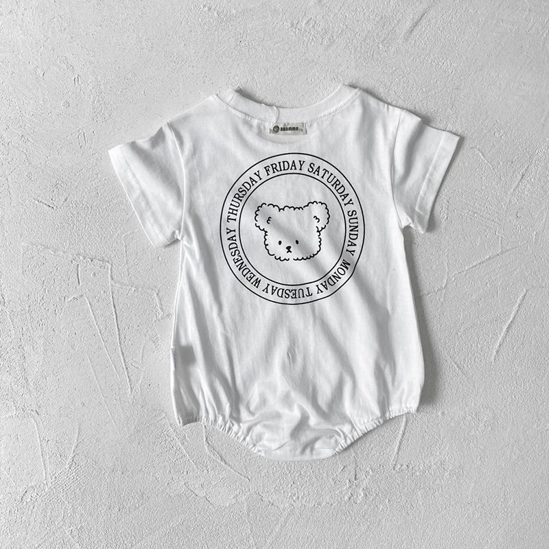 0-2Y Sommer Baby Body Niedlichen Cartoon Gedruckt Einteiliges für Kleinkinder Mädchen und Jungen Baby Kleidung Kleinkind Kurzarm Overall.