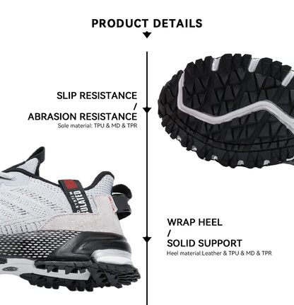 Men's Running Shoes Baasploa Male Sneakers Shoes Breathable Mesh Outdoor Grass Walking Gym Shoes For Men Plus Size 41-50.