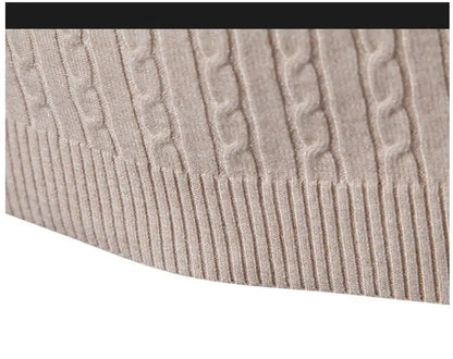 2025 New Men Solid Colour Turtleneck Sweater Black / White / Royal Blue Fashion Simple Male Casual Pullover Tops