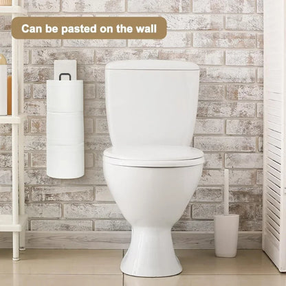Toilettenpapierhalter für Badezimmer mit Aufbewahrung, extra 3 Rollen, Toilettenpapierhalter über dem Tank, Wandhalterung, kleiner Toiletten-Organizer