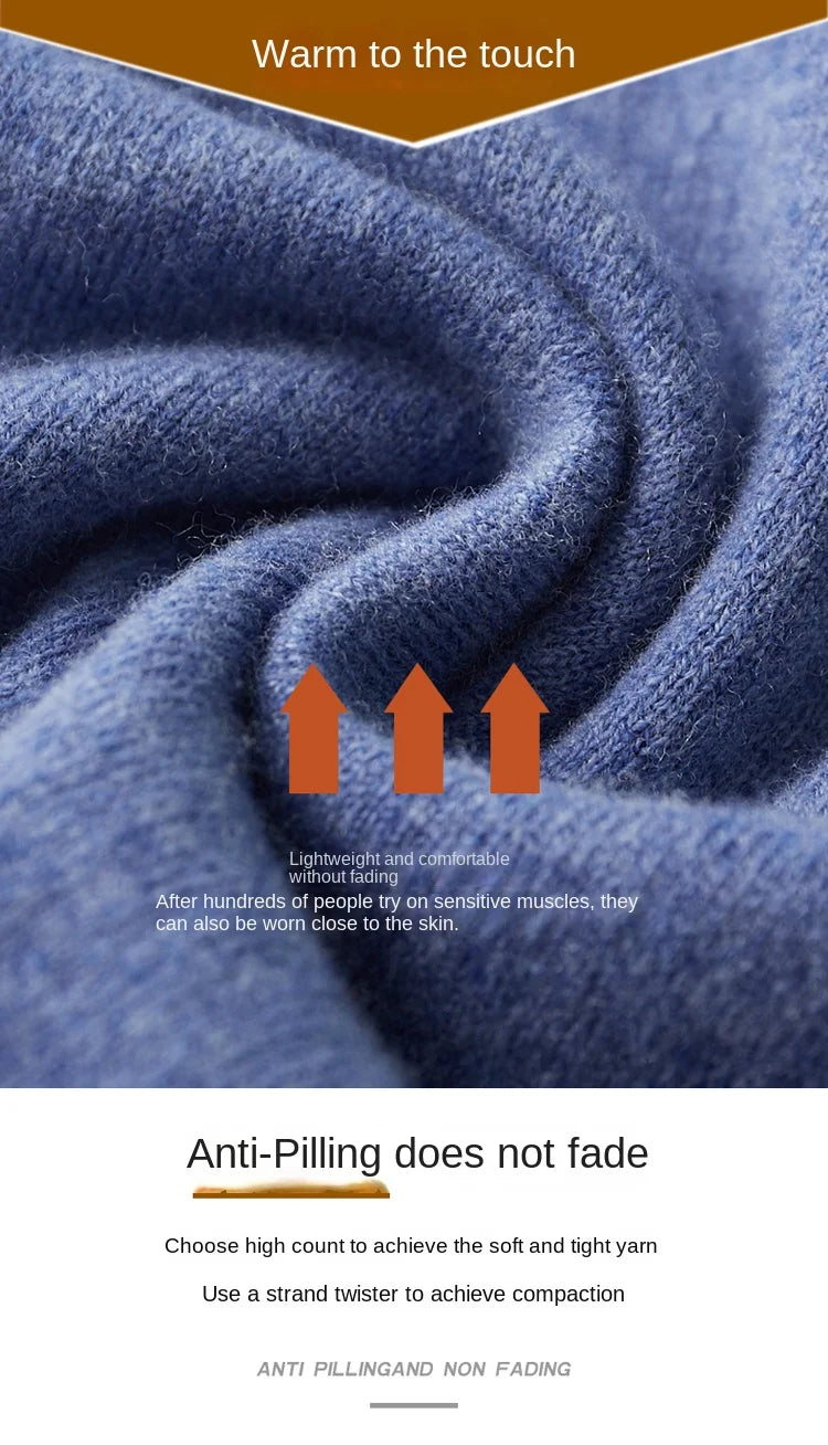 2025 Men's Autumn And Winter 100% Merino Pure Wool Knitted Sweater Men's Business Casual Knitted Polo Collar Pullover Top YJ1815.