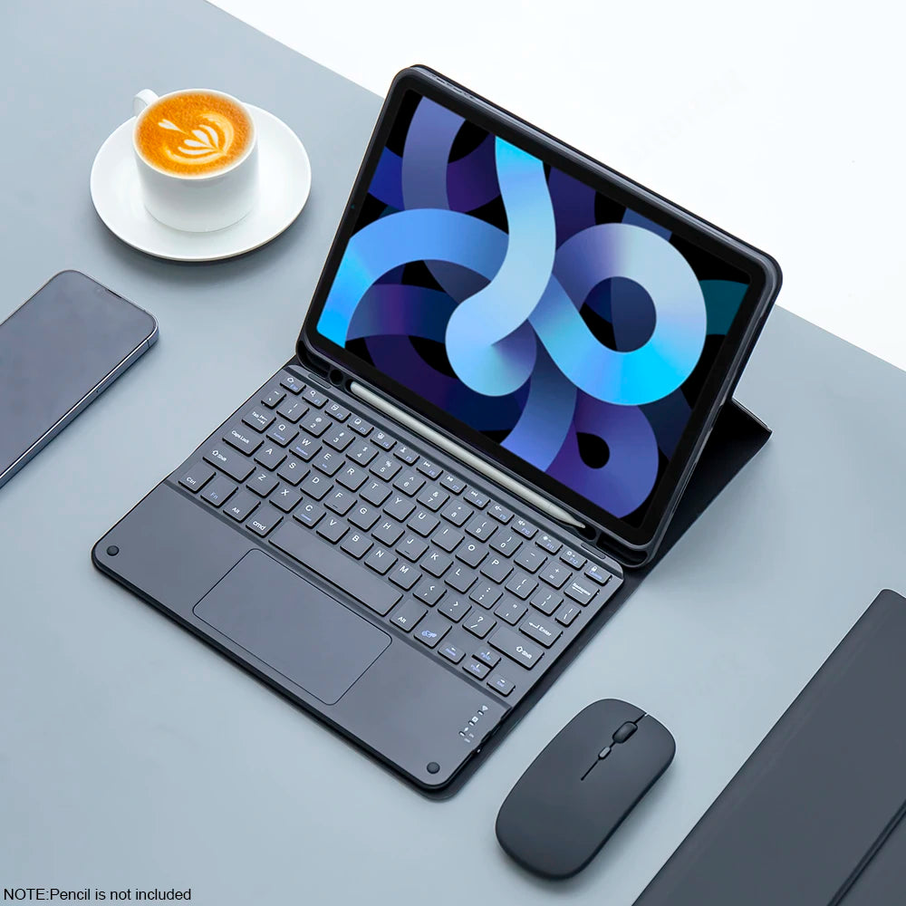 Magic keyboard Wireless Mouse For iPad 9th Generation Case A16 iPad 10.2 7th 8th Cover iPad Pro 11 M4 Air M3 10th Air 5/4 Funda.