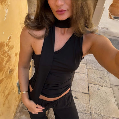 WhereMery Irregular Black Off Shoulder Tube Top Y2K Fashion Sleeveless Backless Tops Autumn New For 2025 High Street Women Vest