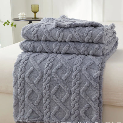 New Winter Blanket Home Warm Sherpa Soft Sofa Cover Throw Newborn Wrap Kids Bedspread Travel Textile Fleece Thick Warm Blanket.