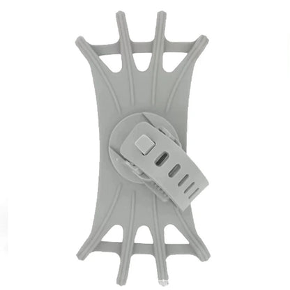 360 Rotatable Mobile Phone Bicycle Motorcycle Holder Bike Safe Bracket Silicone Support Silicone Pull Type For All Phone Stand.