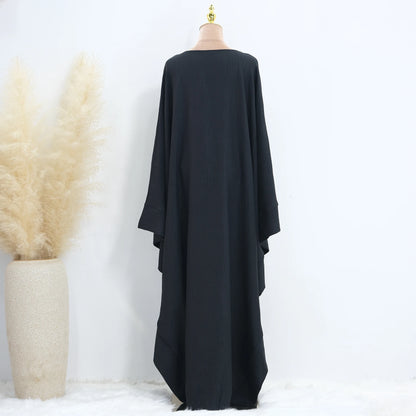 Batwing Abaya Damen Arabic Muslim Modest Dresses Kaftan Jalabiya Kebaya Caftan Marocain Vestidos Robe Longue Femme Musulmane.
