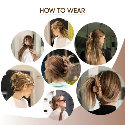 Brown Hair Accessories for Woman Set Ponytail Holders Variety Hair Clips Hair Scrunchies HairBands Scrunchy HairTies.