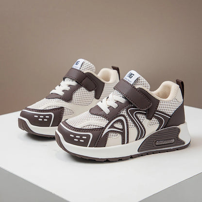 Autumn Children's Sport Shoes PU Leather Teenager Kid's Sneakers Anti-slippery Trend Fashion Girl's Sneakers Boy Running Shoes