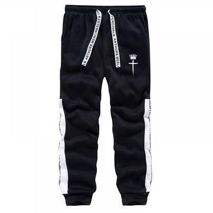 Cross Crown Print Sweatshirts Sweatpants High Quality Street Fashion Tracksuit 2025 Fall/winter Men's Sportswear 2pcs Set.